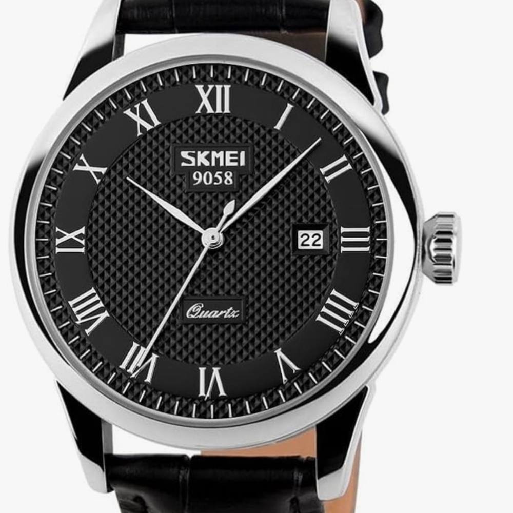 Skmei Black and Silver Men's Watch - Picture 2 of 7